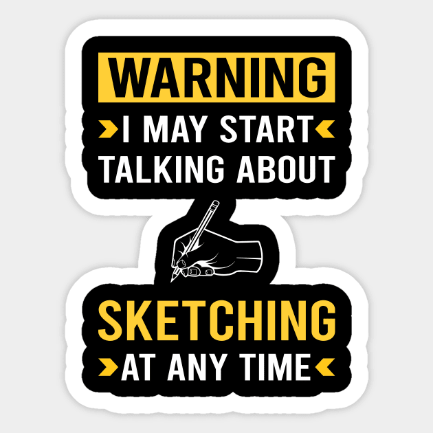 Warning Sketching Sketch Sticker by Good Day